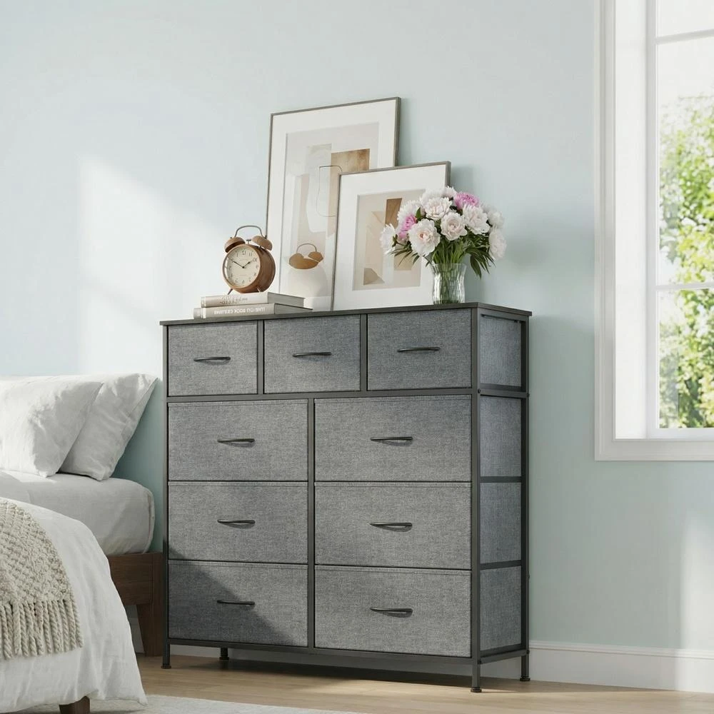 Songmics Komoda 30 x 98.8 x 95.2 cm 9 stalčiai