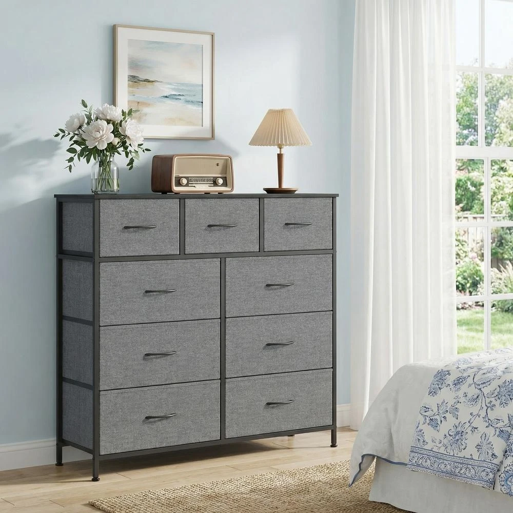 Songmics Komoda 30 x 98.8 x 95.2 cm 9 stalčiai
