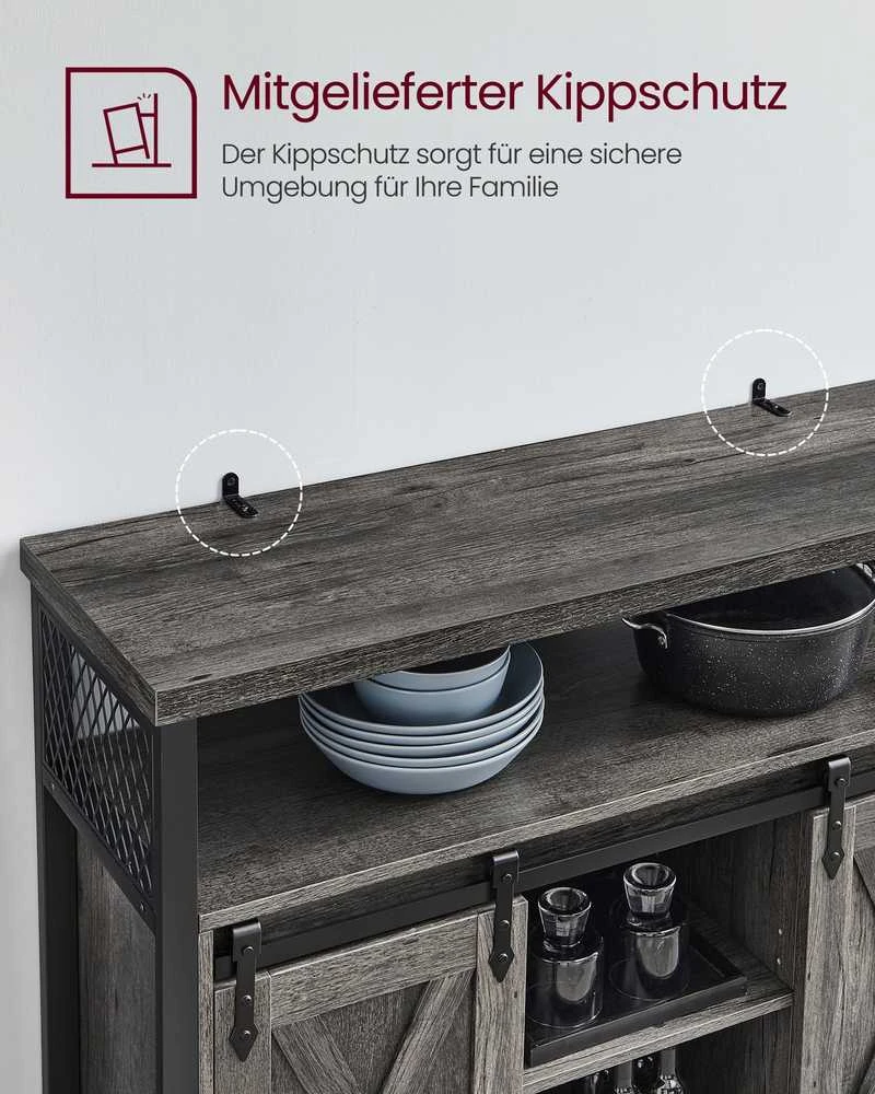 Songmics Komoda 33 × 100 × 80 cm, modelis - LSC092B04, žema kaina ...