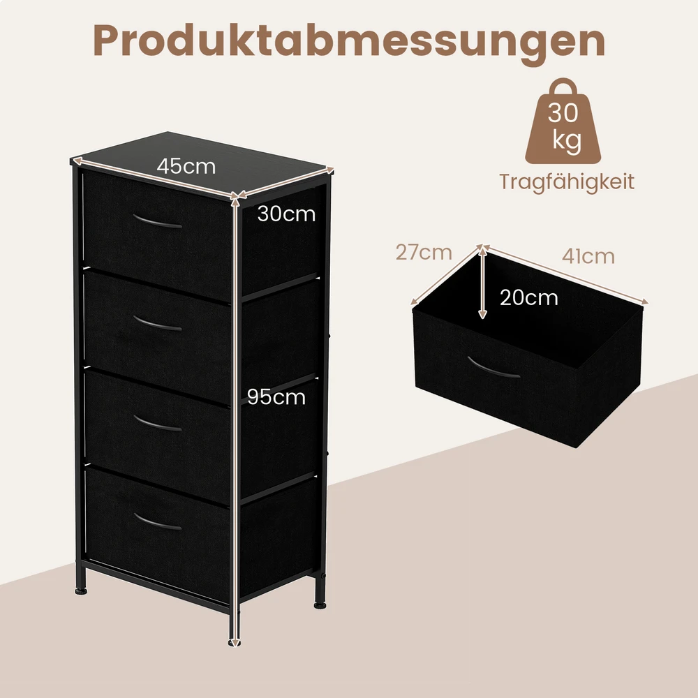 Komoda 45 x 30 x 95 cm