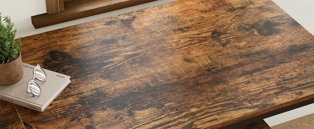 Kompiuterinis stalas su 2 lentynomis, 100 x 50 x 76 cm