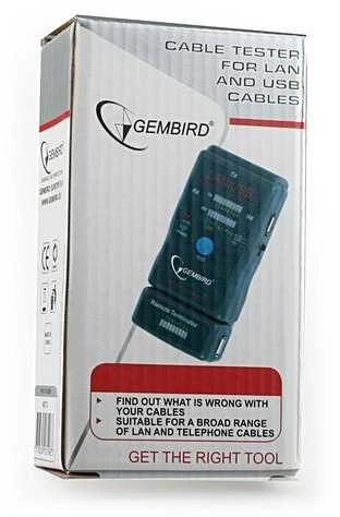 GEMBIRD NCT-2 Gembird kabelių testeris RJ-45, RJ-11, UTP, STP, USB AA/AB