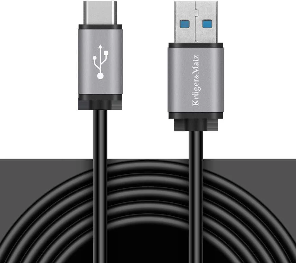 Kruger & Matz Basic USB - USB C kabelis 1m
