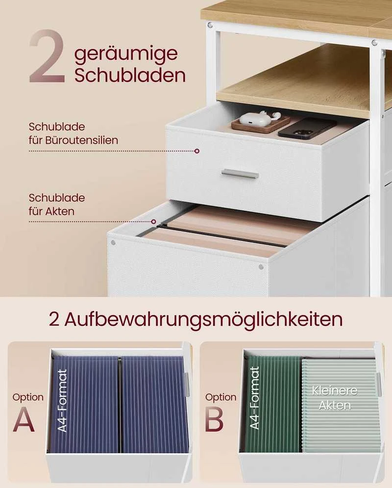 Songmics Kompiuterio stalas 140 × 60 × 76 cm