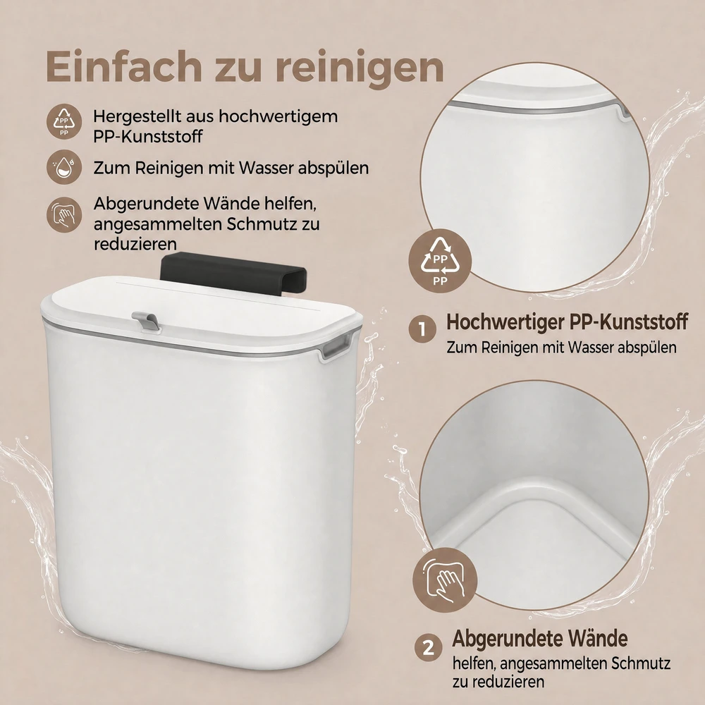 SONGMICS komposto dėžė 9L balta