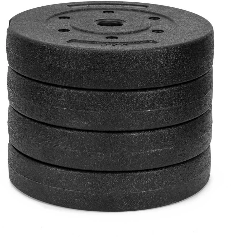 Springos Kompozitinis hantelis 20 kg juodas