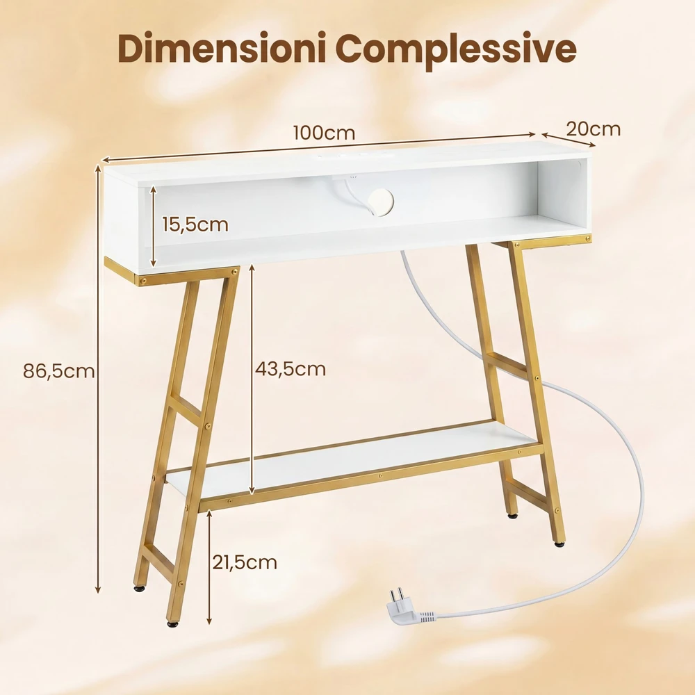 Konsolinis stalas 100 x 20 x 86.5 cm