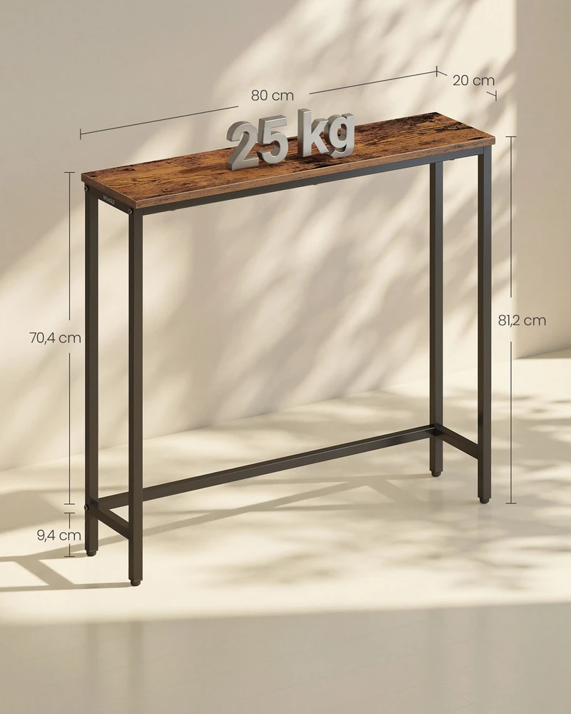 Konsolinis stalas 20 x 80 x 81.2 cm