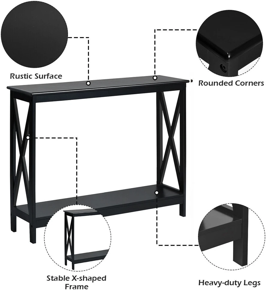 Konsolinis staliukas 100 x 30 x 80 cm