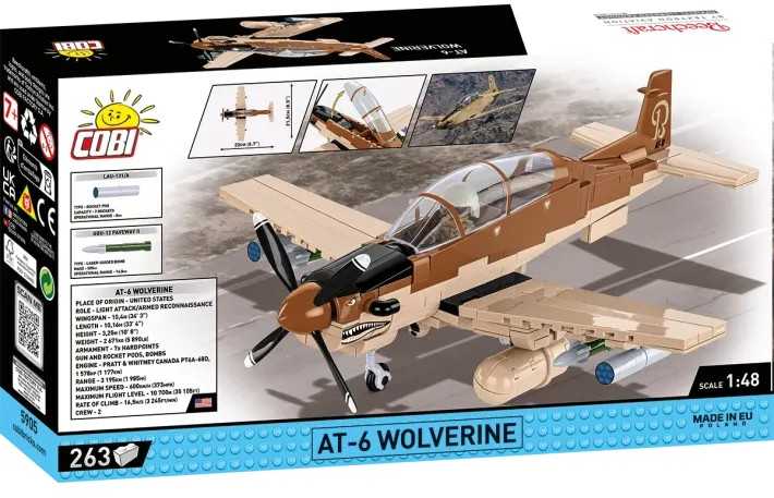 Cobi Konstravimo rinkinys AT-6 Wolverine, 263 dalys