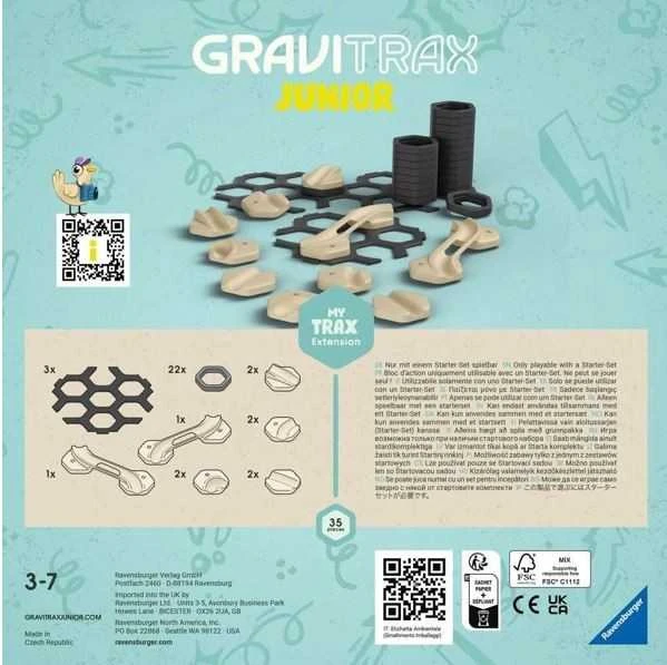 Konstruktoriaus papildymas Ravensburger GraviTrax Junior My Trax Extension