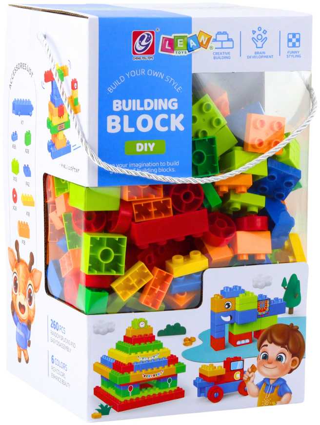 Lean Toys Konstruktorius 260 dalių