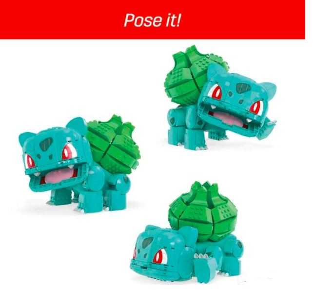 Mattel „Mega Construx Pokemon“ rinkinys „Didysis Bulbasauras“