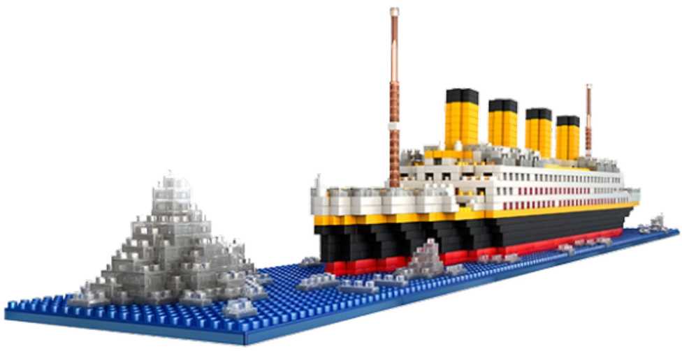 Lean Toys Konstruktorius Laivas Titanic, 1878 detalių