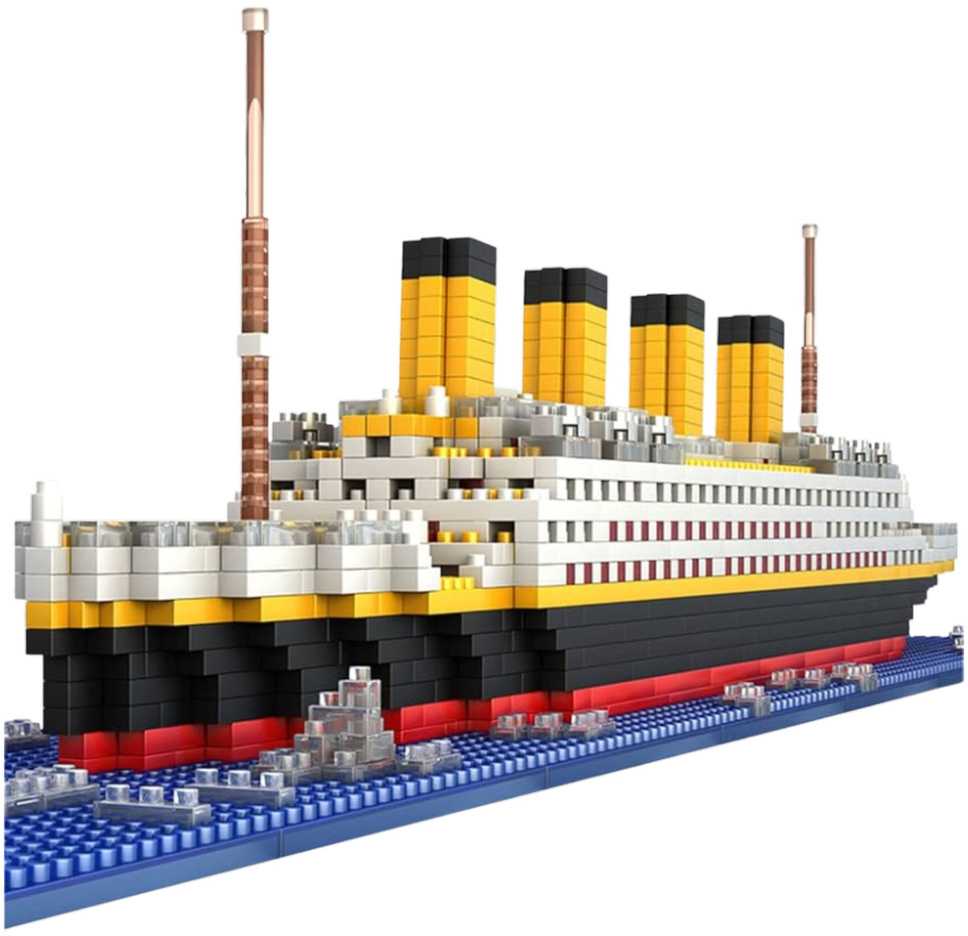 Lean Toys Konstruktorius Laivas Titanic, 1878 detalių