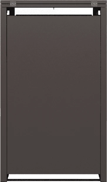 Konteinerio stoginė iš cinkuotos plieno skardos, ruda, 68 × 80 × 116 cm