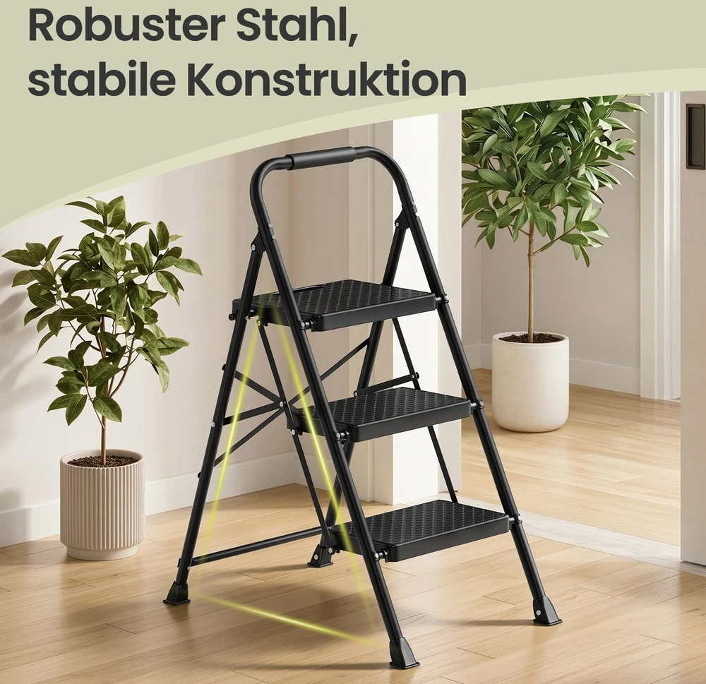Songmics Kopėčios juoda