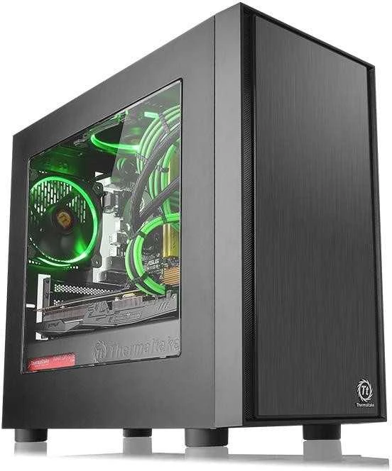 Housing Thermaltake Versa H17 Window CA-1J1-00S1WN-00 (Micro ATX, Mini ATX, juodos spalvos)