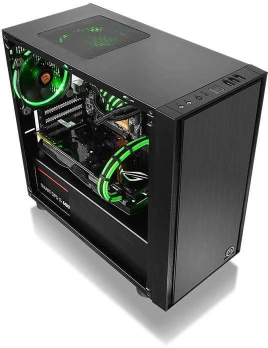 Housing Thermaltake Versa H17 Window CA-1J1-00S1WN-00 (Micro ATX, Mini ATX, juodos spalvos)