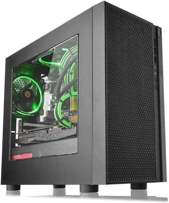 Housing Thermaltake Versa H18 Window CA-1J4-00S1WN-00 (Mini ITX, juodos spalvos)