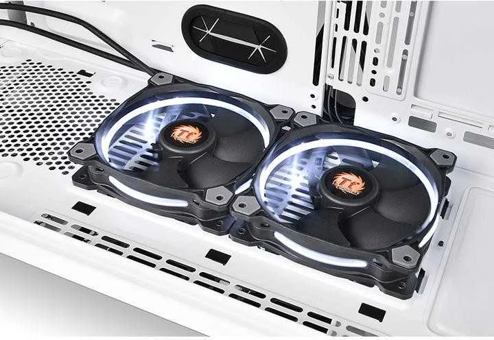 Thermaltake View 71 Riing grūdintas stiklas, sniegas