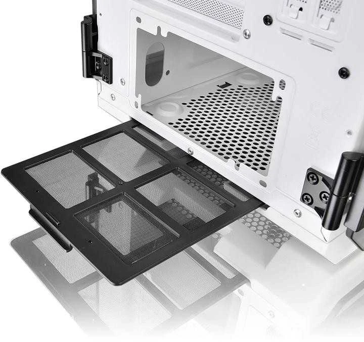 Thermaltake View 71 Riing grūdintas stiklas, sniegas