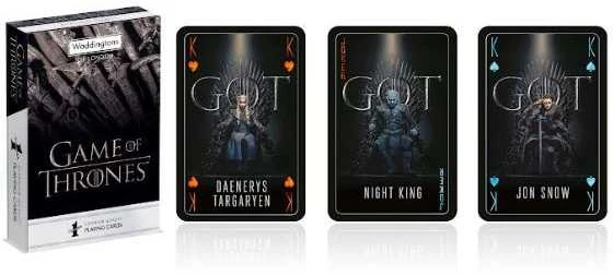 Winning Moves Game of Thrones žaidimo kortos