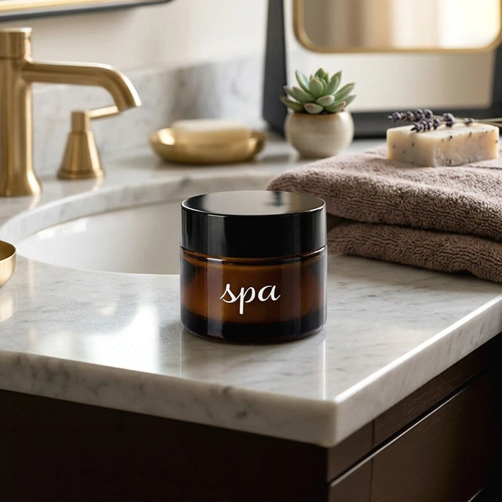 Kosmetikos indelis SPA, rudas, 50 ml, 5,5 × 5,5 × 4,5 cm