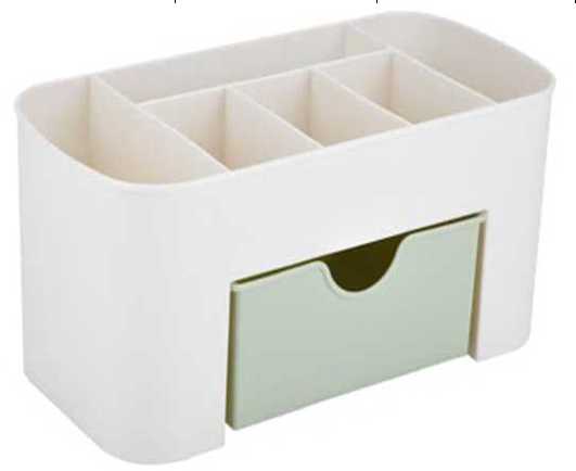 Kosmetikos ir papuošalų dėklas su stalčiumi 20x10x9,5 cm