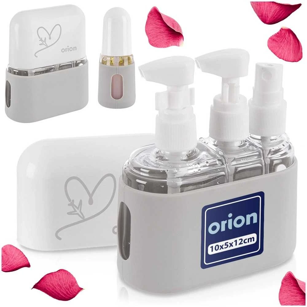Svarstyklės Inter Vion Orion Kelioniniai Buteliukai Kosmetikai 4 dalių Rinkinys - 50ml ir 100ml