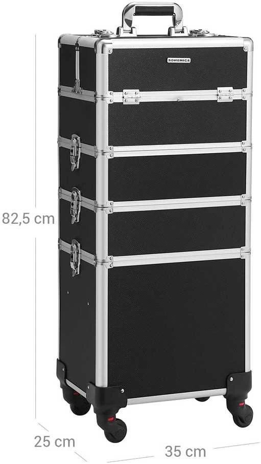 Songmics Kosmetikos vežimėlis XXL juodas
