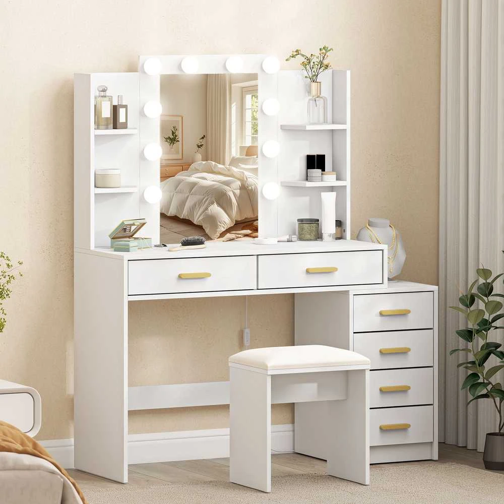 Kosmetinis stalas 120 × 40 × 140 cm