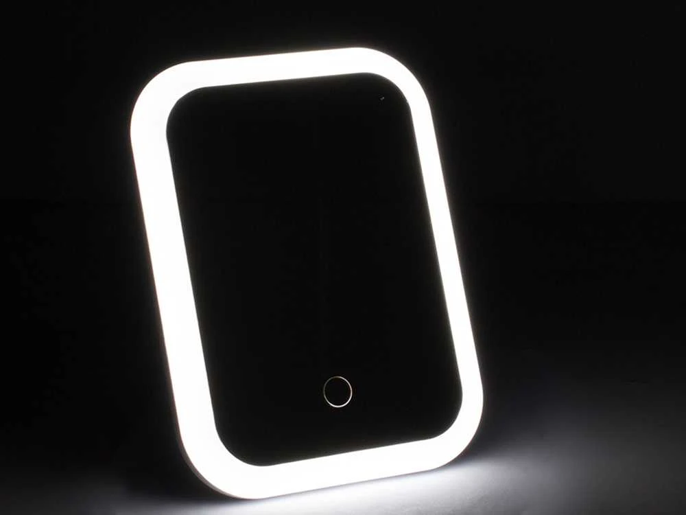 Kosmetinis veidrodėlis su LED apšvietimu 15x20 cm