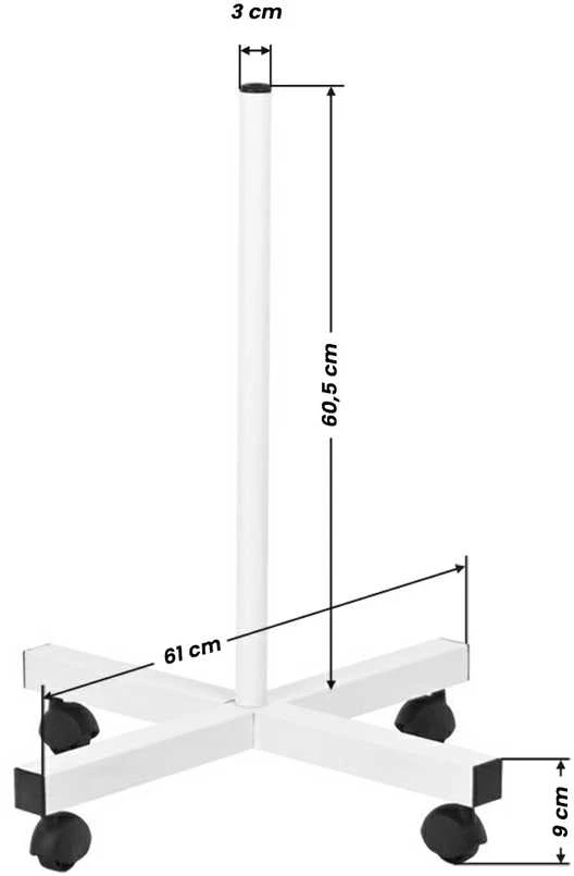 Activeshop Kosmetologinė lempa LED su lupa ir stovu 5D 12W