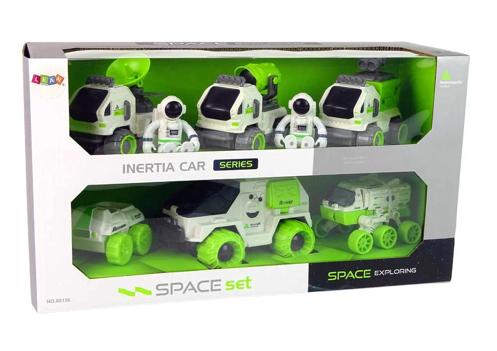Lean Toys Kosminių transporto priemonių rinkinys 6in1 LeanToys