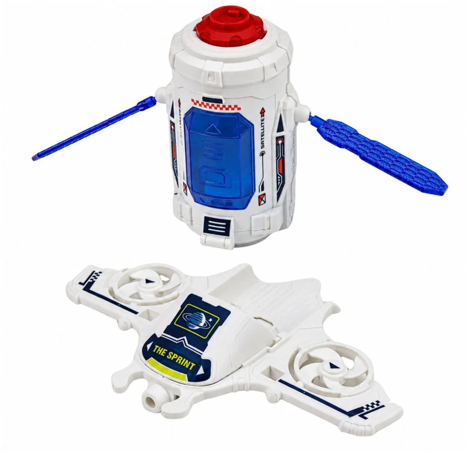 Lean Toys Kosmoso žaislų rinkinys su raketa ir marsaeigiu
