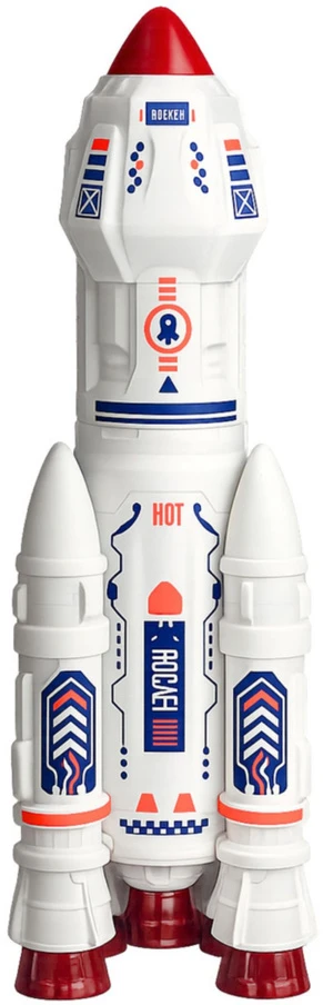 Lean Toys Kosmoso žaislų rinkinys su raketa ir marsaeigiu