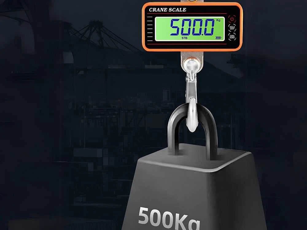 Kraninės svarstyklės su LCD ekranu ir nuotoliniu valdymu, 500 kg