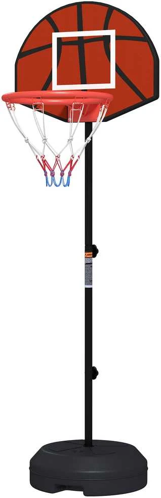 SPORTNOW reguliuojamas krepšinio stovas, krepšinio stovas su magnetiniu smiginiu, 129–179 cm