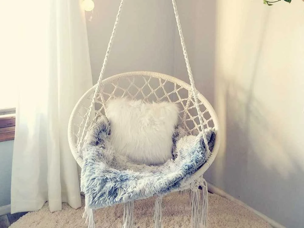 Boho stiliaus sūpynės 80 cm