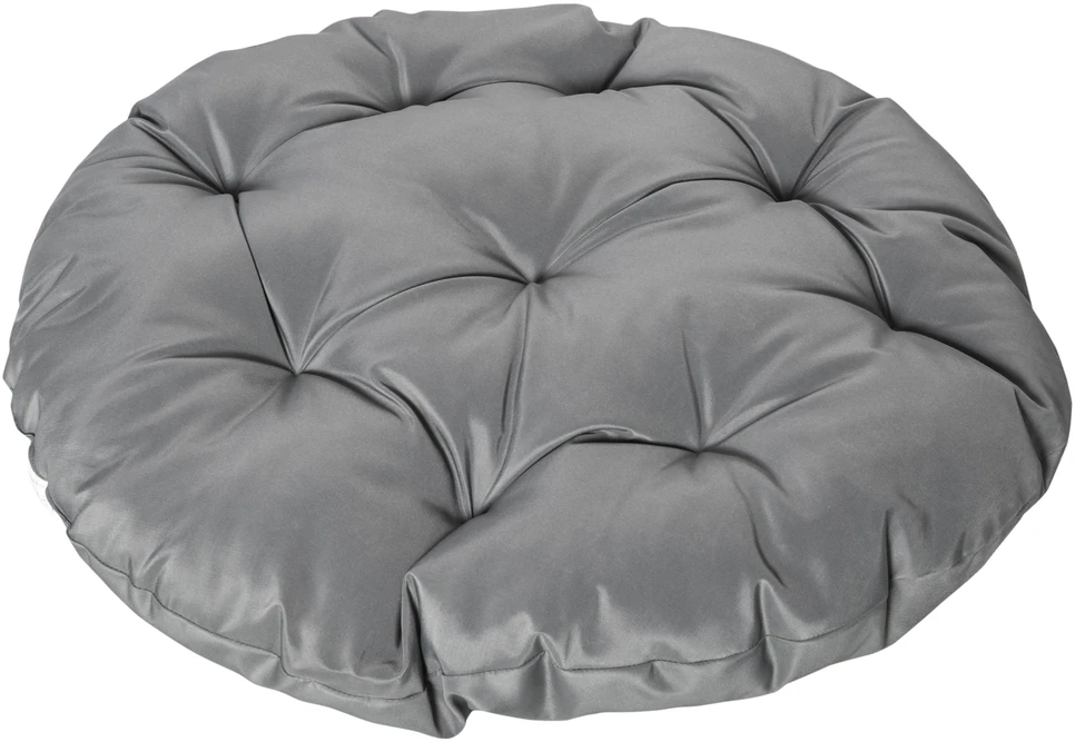 Lauko baldų komplektas "Outsunny" papasano fotelis Pintas fotelis fotelis su pagalvėle 360 laipsnių rotango pilkos spalvos W87 x D97 x H86 cm