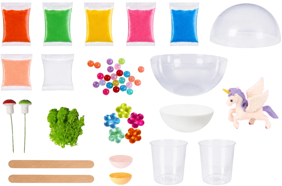 Lean Toys Kristalų auginimo rinkinys su terariumu ir apšvietimu