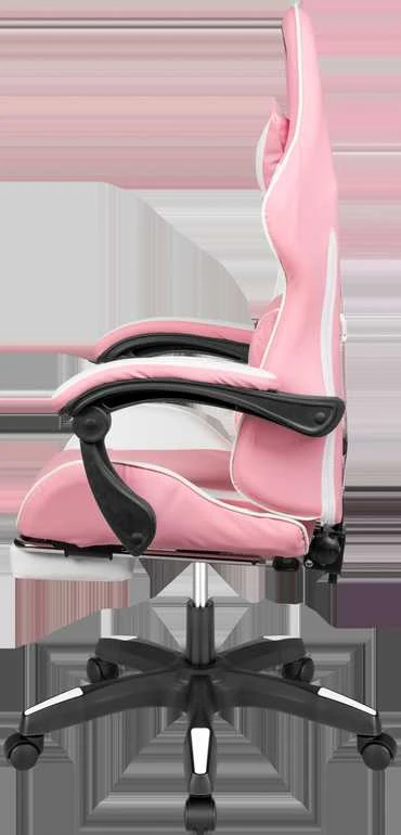 Kruger & Matz GX-150 žaidimų kėdė Balta ir rožinė