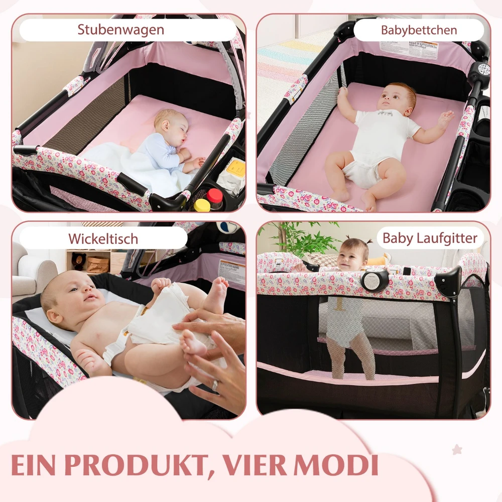 Kūdikio lovelė rožinė