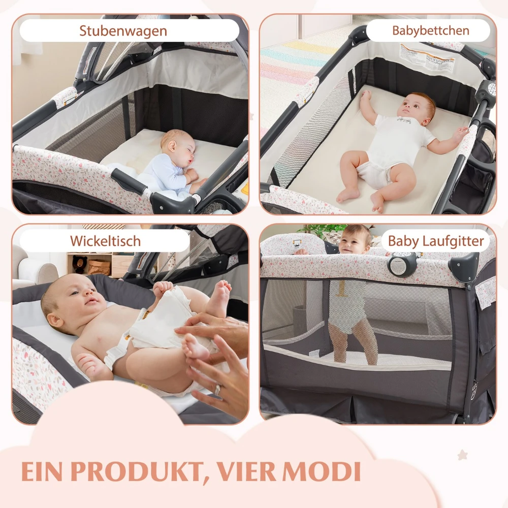 Kūdikio lovelis 4-in-1