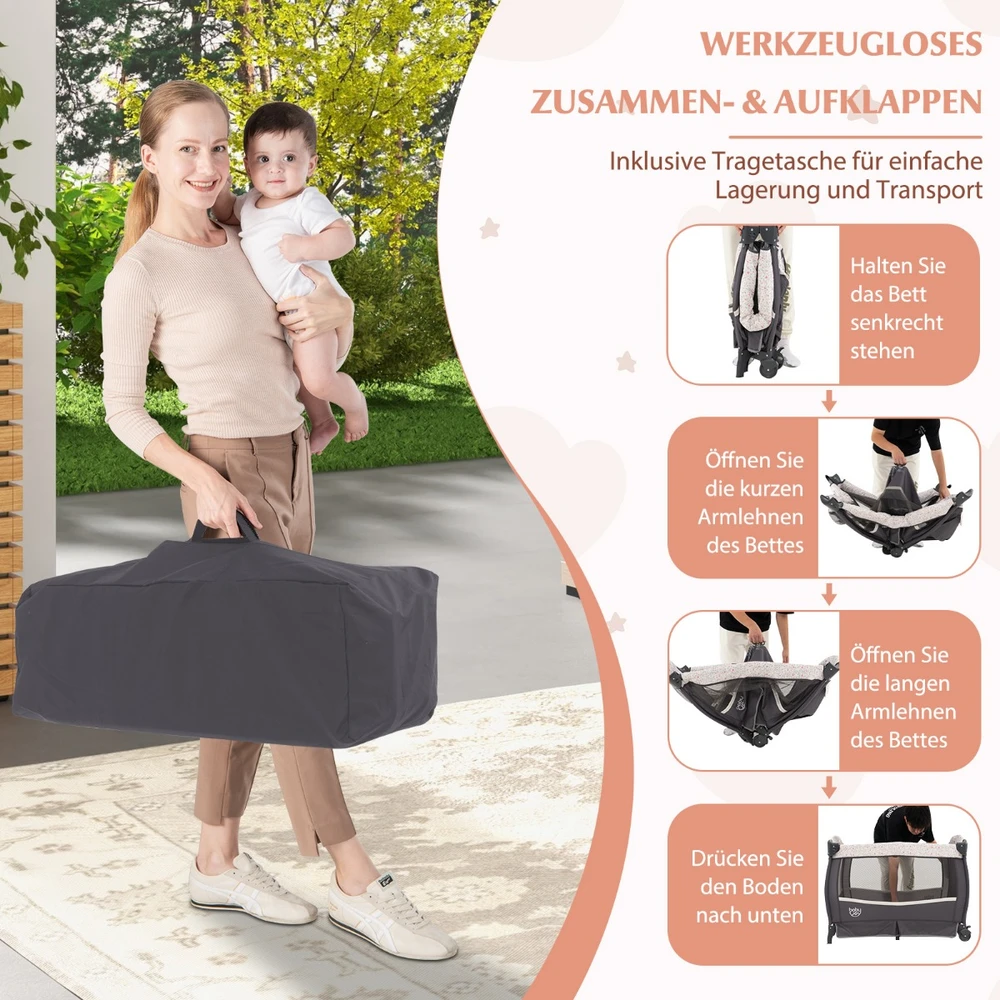 Kūdikio lovelis 4-in-1