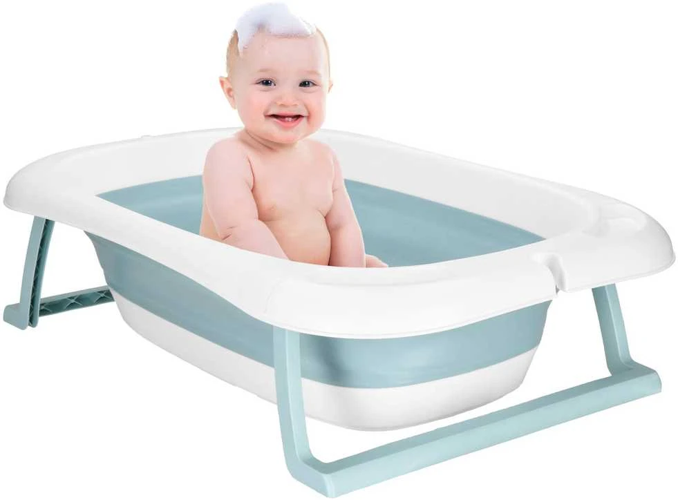 Kūdikio vonelė Springos SB0063, sulankstoma, su termometru ir pagalve, 35 L