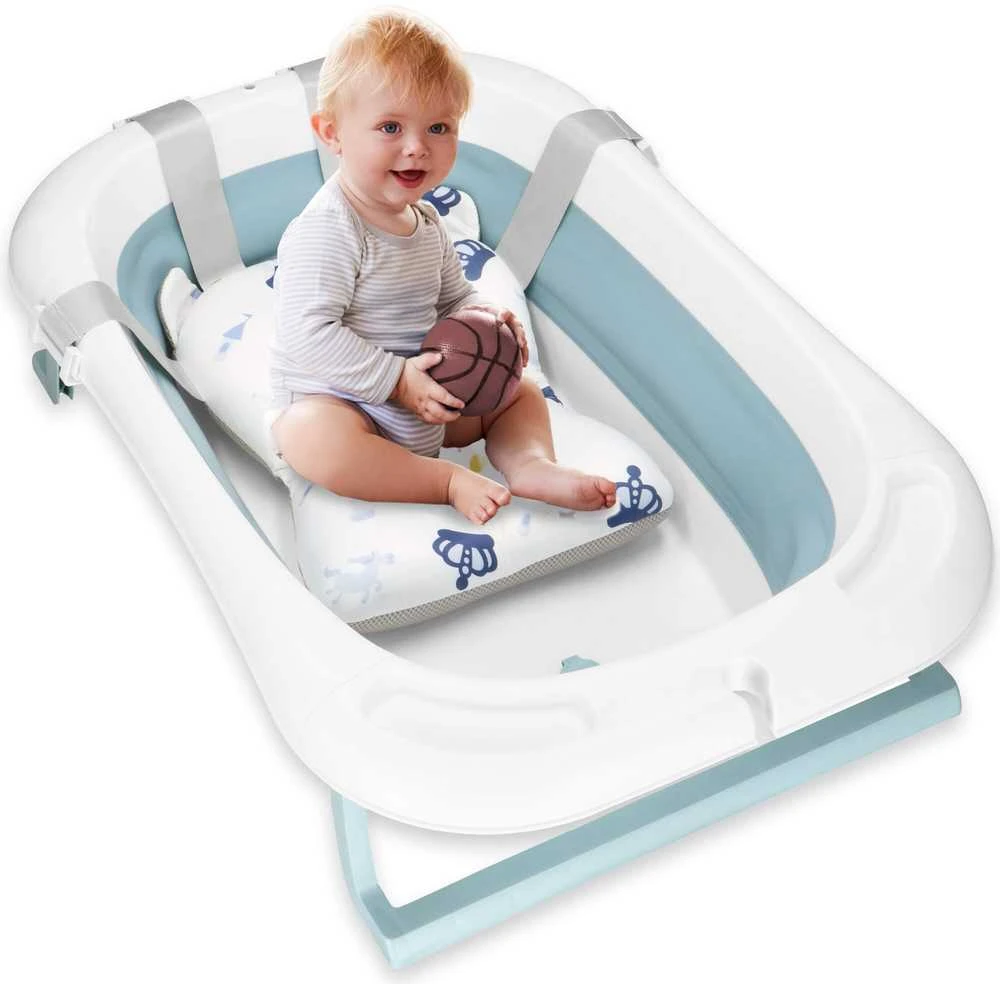 Kūdikio vonelė Springos SB0063, sulankstoma, su termometru ir pagalve, 35 L
