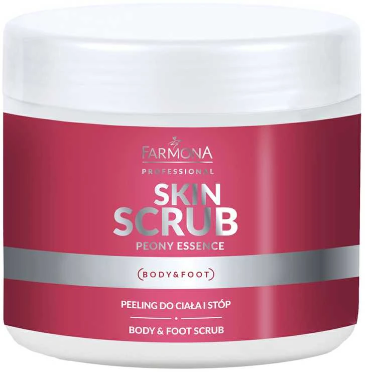 Kūno ir pėdų šveitiklis Farmona Skin Scrub Peony Essence, 500g