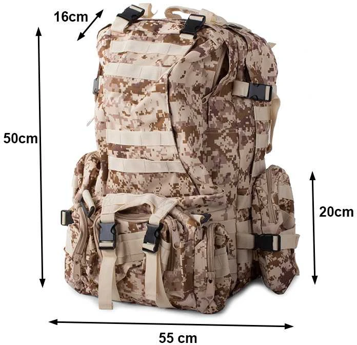 Kuprinė 48,5L su MOLLE sistema